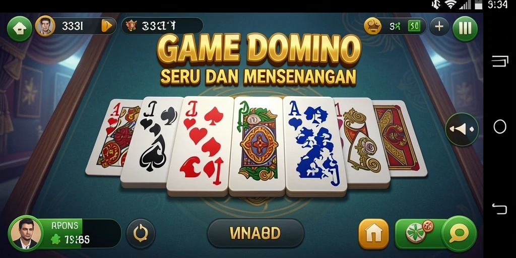 Tampilan gameplay seru dalam 333I yang menggambarkan atmosfir Domino.
