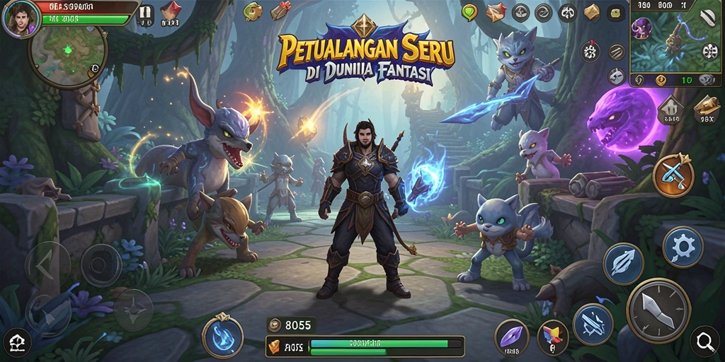 Tangkapan layar utama dari gameplay <strong>8055</strong> yang mendebarkan.