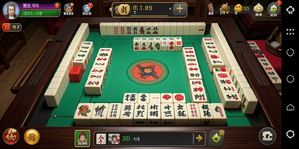 Tampilan menarik gameplay Mahjong di 8II.