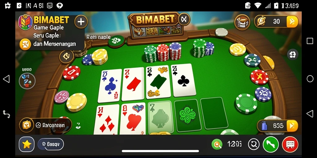 Tampilan gameplay Gaple yang menarik dan interaktif.