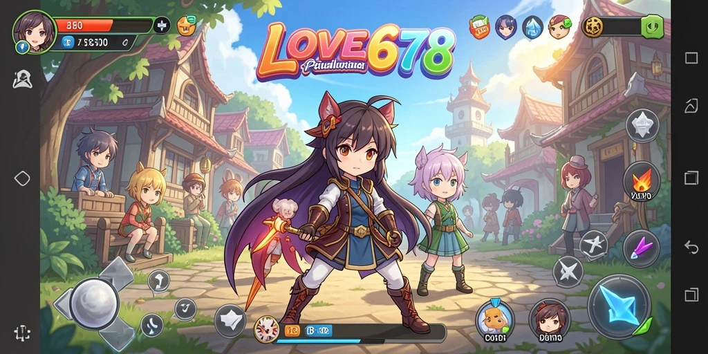 Tampilan gameplay LOVE678 yang seru dan penuh warna.