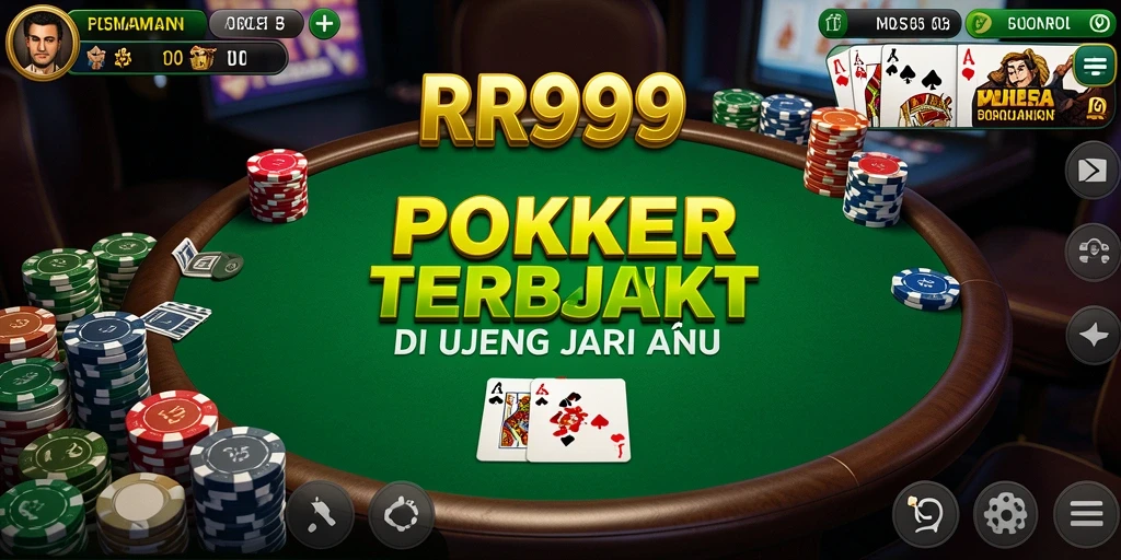 Tangkapan layar menampilkan aksi permainan Poker yang mendebarkan di RR999.