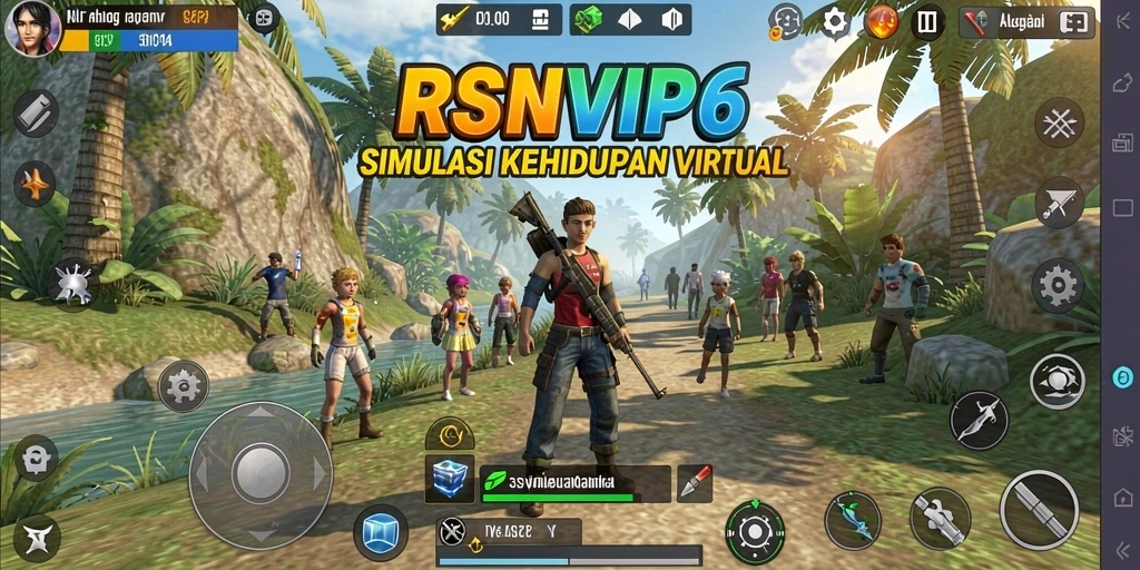 Tampilan gameplay RSNVIP6 yang penuh warna dan interaktif.
