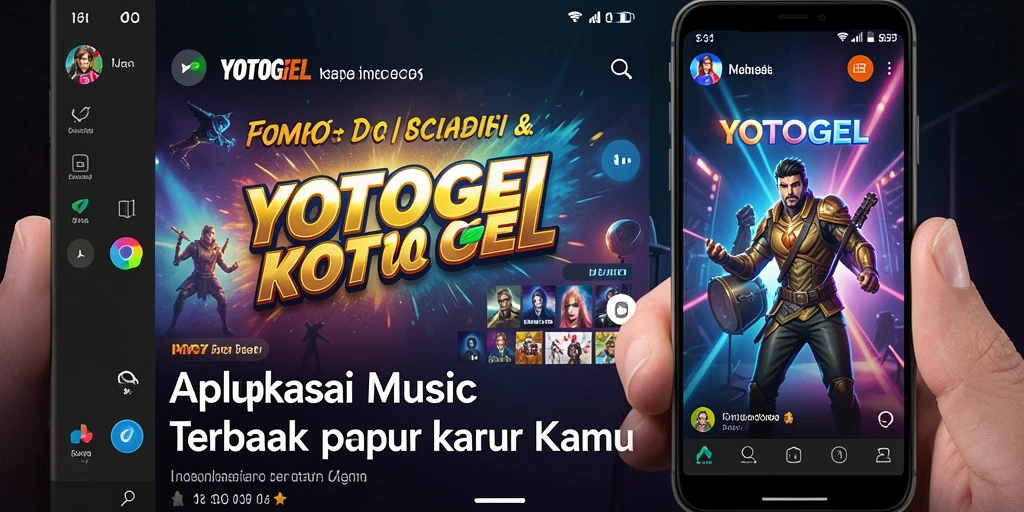 Tampilan gameplay menampilkan pengalaman mendengarkan musik yang seru.