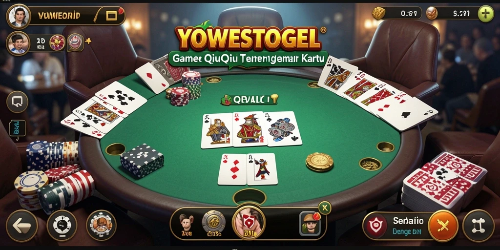 Tampilan gameplay seru YOWESTOGEL saat bermain QiuQiu.